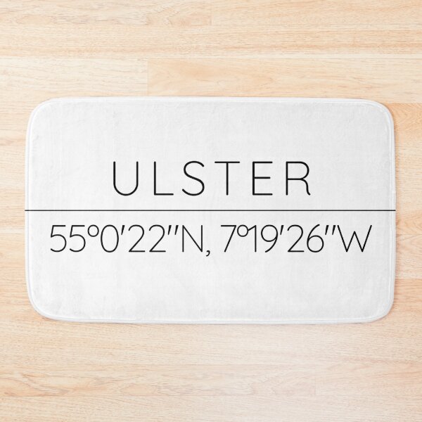 Item preview, ULSTER Latitude and Longitude - Ulster University in Derry/Londonderry designed and sold by uni-que-designs.