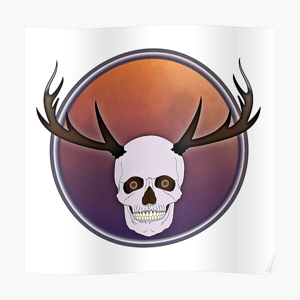 Wendigo Skull Poster By Tunderstrom Redbubble