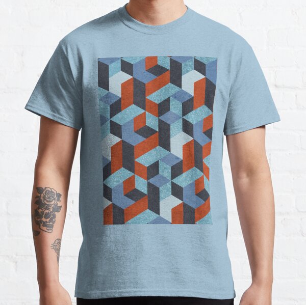 Funky Geometric Texured Classic T-Shirt