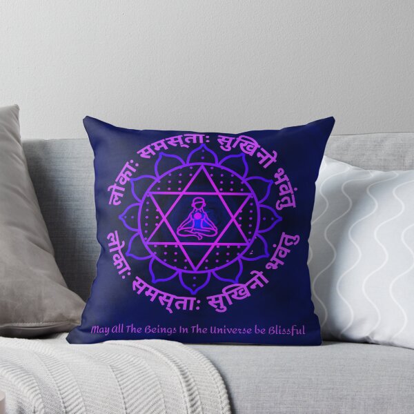 Artikelvorschau, Sanskrit-Mantra - Mögen alle Wesen glückselig sein - Yoga-Pose entworfen und verkauft von PacificStreams.