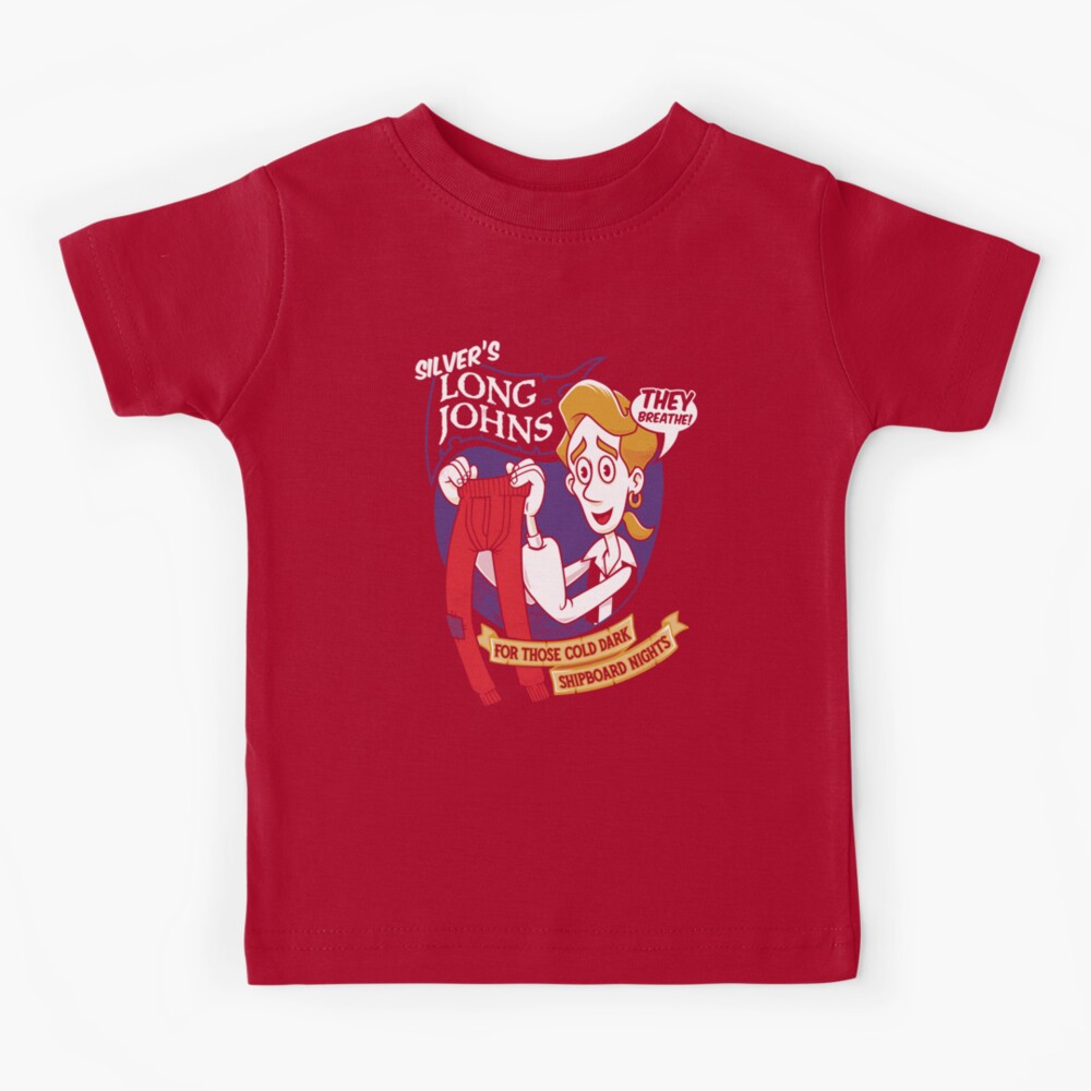 Silver's Long Johns - Monkey Island - Vintage Video Game - Pirate Kids  T-Shirt for Sale by Nemons