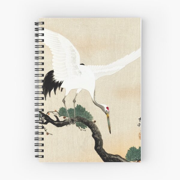 Item preview, Japanese Crane Bird by Ohara Koson designed and sold by redoARTstore.