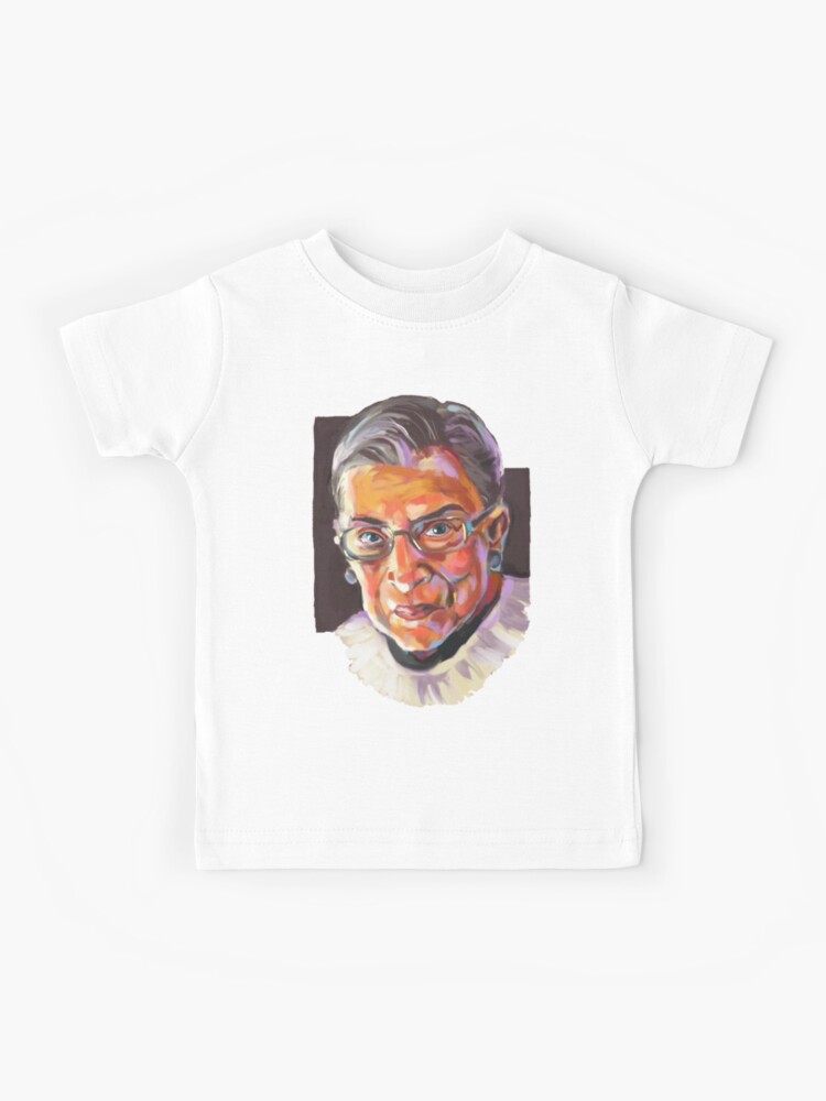 Supreme Court Justice Ruth Bader Ginsburg Kids T Shirt By Coriredford Redbubble