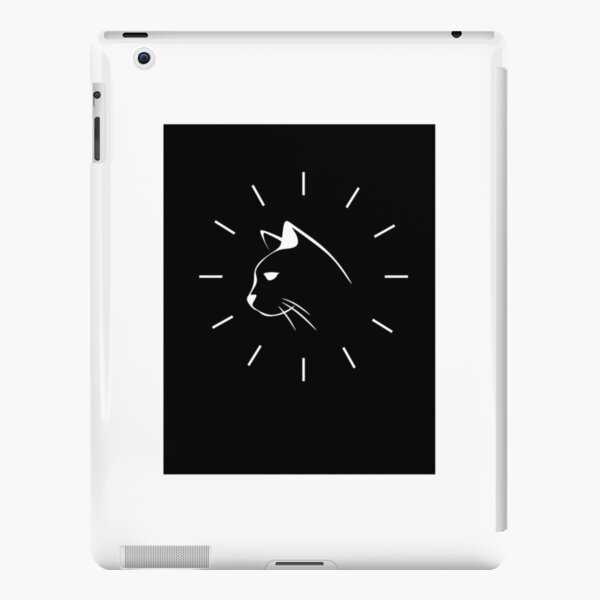 cat animal cute black iPad Snap Case