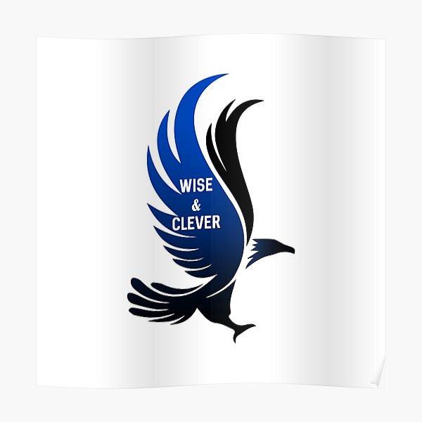 Aigle bleu sage et intelligent HARRYPOTTER 2 Poster