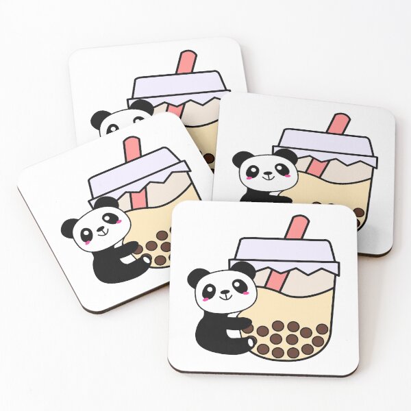 Item preview, Baby Panda Hugs Bubble Tea Kawaii Cream Boba Tea designed and sold by 4U2NV-LDN.