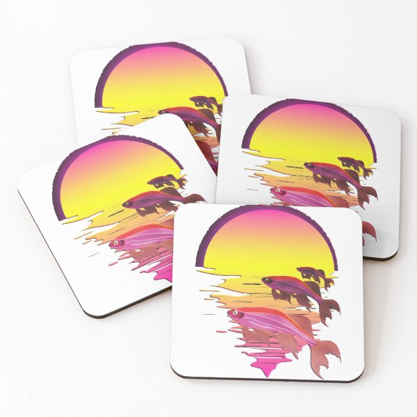 Item preview, zebrafish in vintage retro sunset | cool design for men and women  designed and sold by Oelaryf.