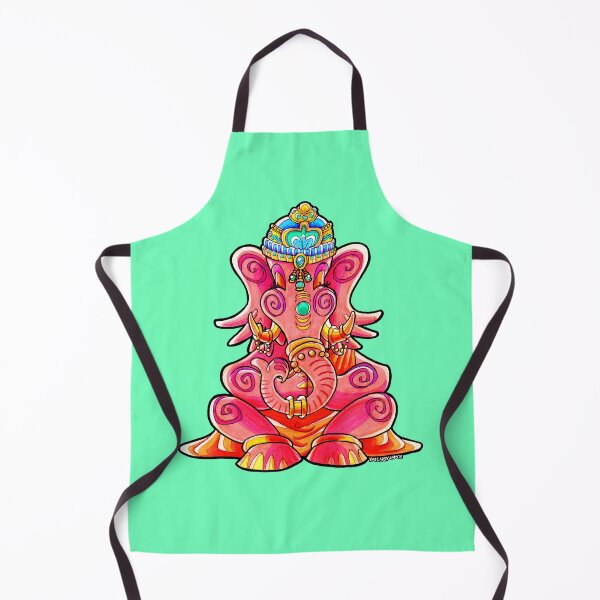 Item preview, Ganesh Inspired Pink Elephant Meditating designed and sold by Kat Cardy.