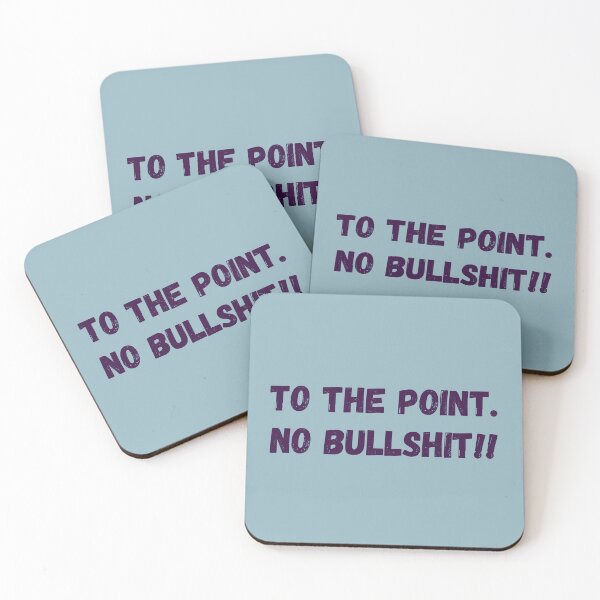 Item preview, To the point, no bullshit. - Distressed design designed and sold by DrawingBoard.