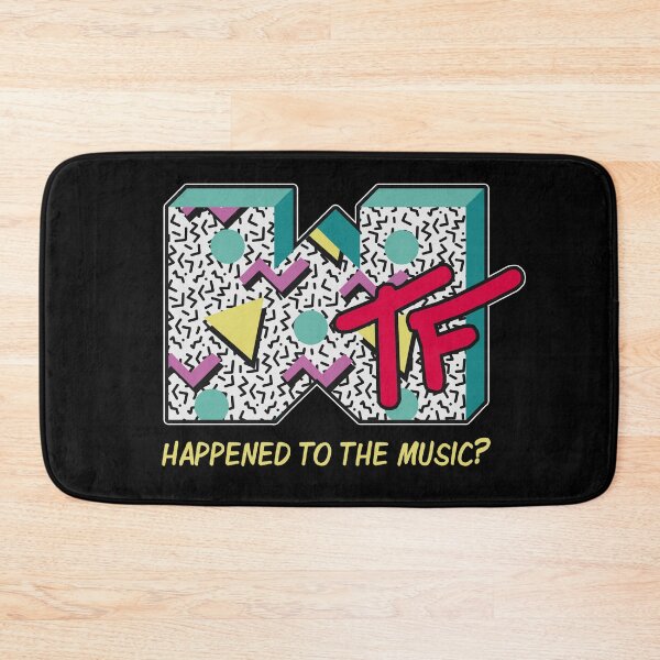 Item preview, WTF Happened To Music Funny Retro 80's Design designed and sold by sillyquestions.
