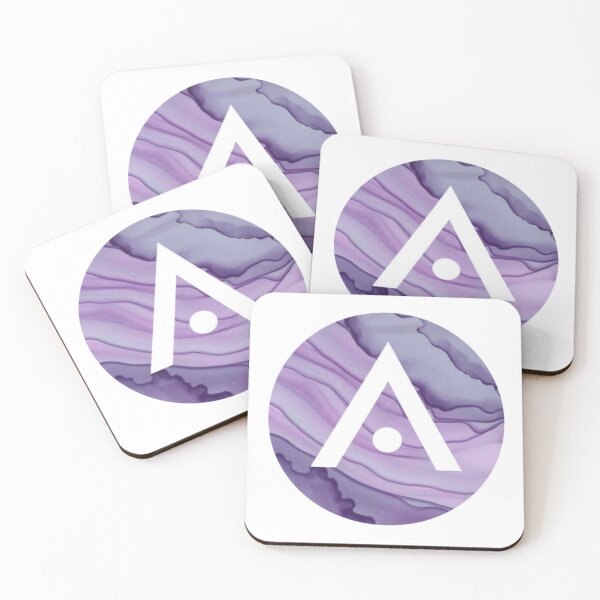 Item preview, Dark Purple Marble Aveda Logo designed and sold by Dalaura.