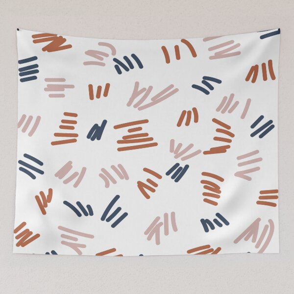 Item preview, Blue, Brown and Beige Geo Pastel Colors Lines designed and sold by digoarpi.