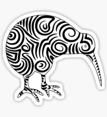 Kiwi-Vogel Aotearoa Neuseeland-Stammes- Art Sticker