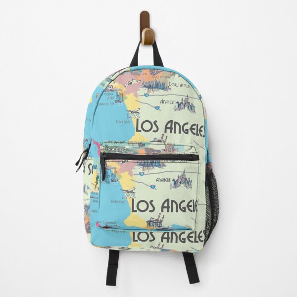 Item preview, Los Angeles California Clean Iconic City Map designed and sold by artshop77.