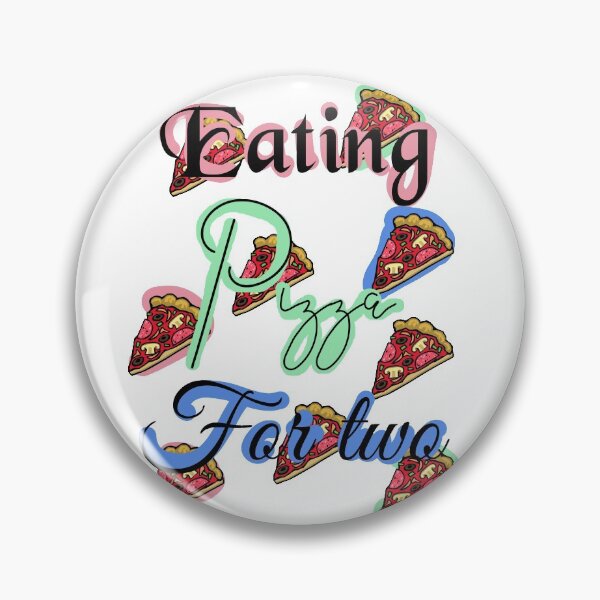 Item preview, Pregnancy eating pizza for two baby designed and sold by unepommedeterre.