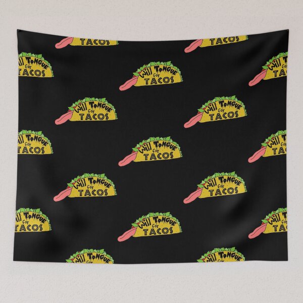 Item preview, Will Tongue for Tacos Lengua de dibujos animados divertidos Lengua Taco designed and sold by YomeHayin.