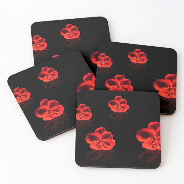 Item preview, Four Red Geranium Flowers for Granium Lovers designed and sold by digoarpi.