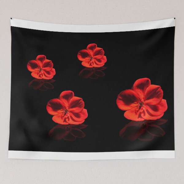 Item preview, Four Red Geranium Flowers for Granium Lovers designed and sold by digoarpi.