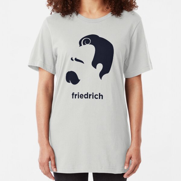 Friedrich Nietzsche (Hirsute History) Slim Fit T-Shirt
