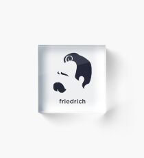 Friedrich Nietzsche (Hirsute History) Acrylic Block