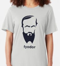Fyodor Dostoevsky (Hirsute History) Slim Fit T-Shirt