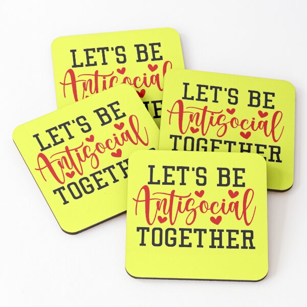 Item preview, Lets be Antisocial together designed and sold by thepetcellar.