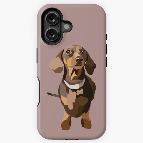 Item preview, Ilustración digital de retrato de perro Dachshund designed and sold by sherylwylie.