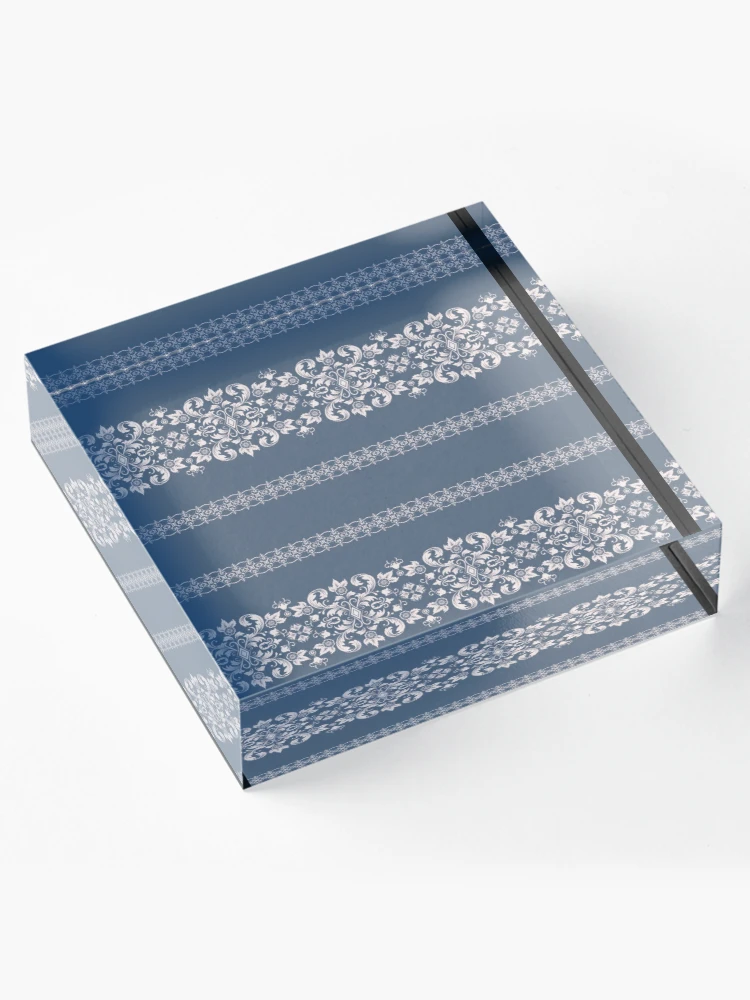 Thumbnail 4 of 5, Acrylic Block, Damask Pattern Border designed and sold by Ristinga.