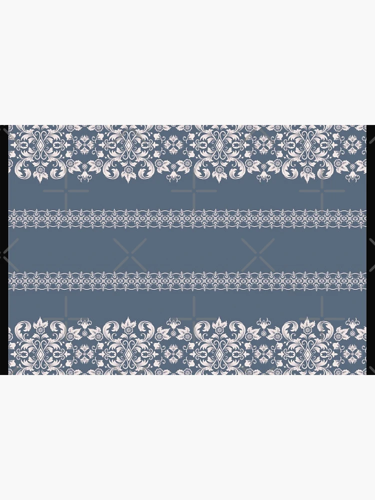 Thumbnail 6 of 6, Bath Mat, Damask Pattern Border designed and sold by Ristinga.