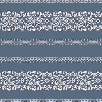 Artwork thumbnail, Damask Pattern Border by Ristinga