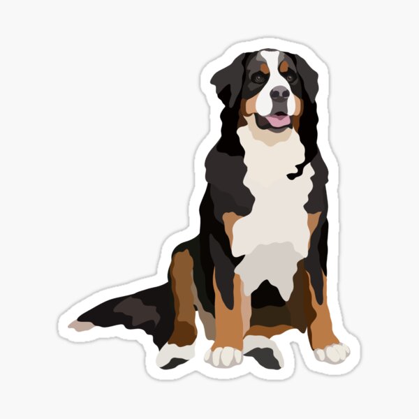 Item preview, Bernese Mountain Dog Portrait Digital Illustration designed and sold by sherylwylie.