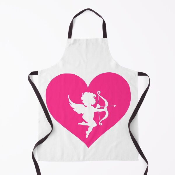 Item preview, Cupid Silhouette in a Cute Pink Heart designed and sold by joseartgel.