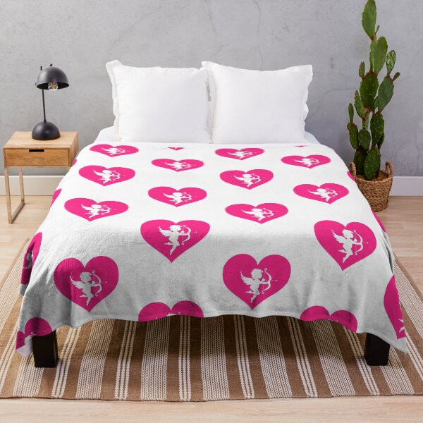 Item preview, Cupid Silhouette in a Cute Pink Heart designed and sold by joseartgel.