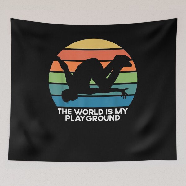 Item preview, Parkour Free Running World Is My Playground Silhouette Gift  designed and sold by lolahomya.