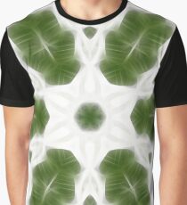 Green White Kaleidoscope Art 6 Graphic T-Shirt
