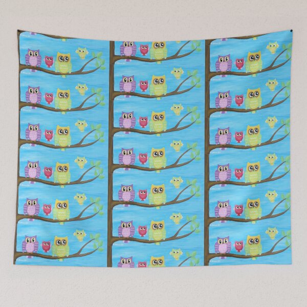Item preview, Owl Family on tree II designed and sold by artshop77.