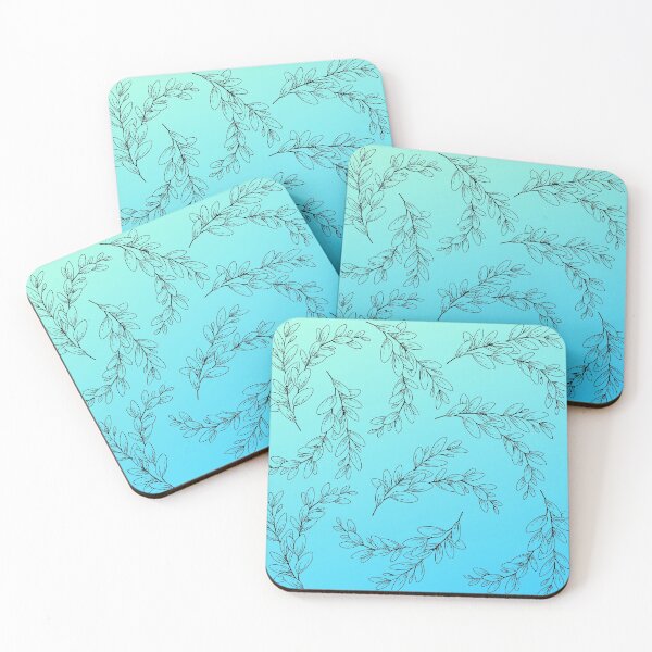 Item preview, foliage pattern blue designed and sold by sarahnanziri.