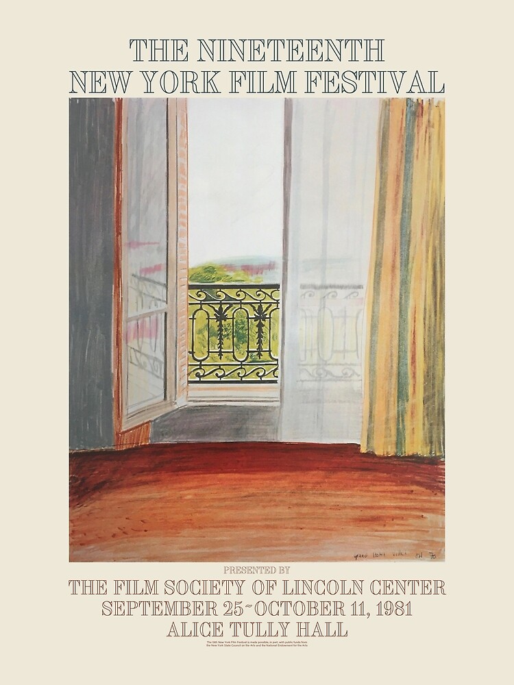 David Hockney. Poster for The 19th New York Film Festival, 1981