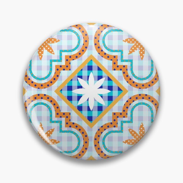 Item preview, Orange Tile Patchwork coordinate designed and sold by pakanta.