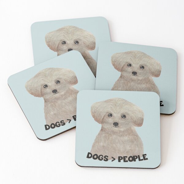 Item preview, Dogs over people Dogs are grater than people Watercolor cute dachshund puppy  designed and sold by WatercolorFun.