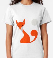 Fox and Moon Semicolon Version Classic T-Shirt