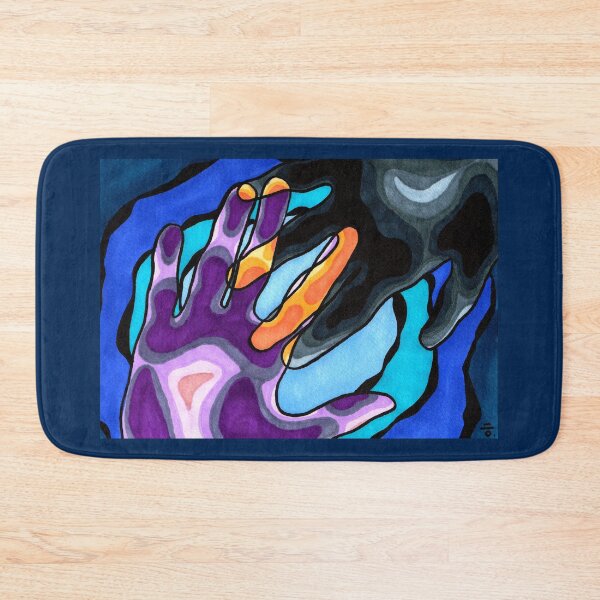 Item preview, Purple and Black Hands on Blue designed and sold by Art-Aitch.