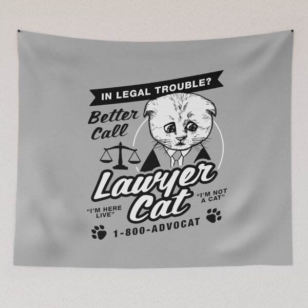 Item preview, Lawyer Cat designed and sold by Yipptee Shirts.