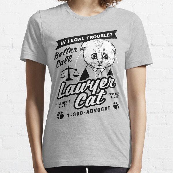 Abogado Gato Camiseta esencial