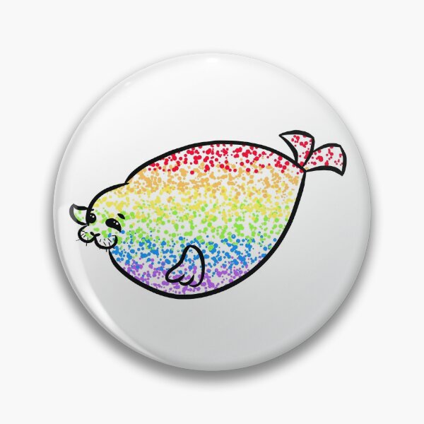 Item preview, Playful Yuki the Seal (rainbow pride edition) designed and sold by Zavariell.