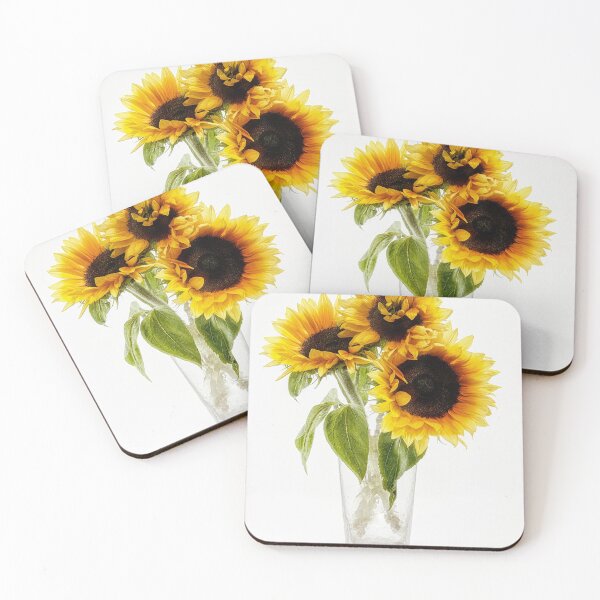 Item preview, Sunflowers in a vase designed and sold by kathleenjean.