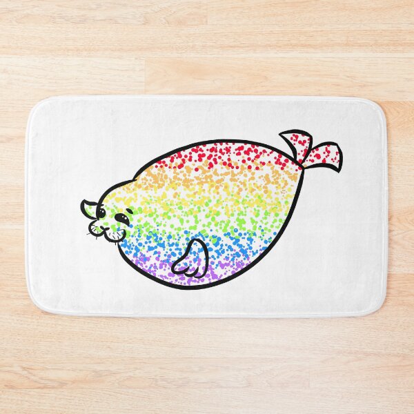 Item preview, Playful Yuki the Seal (rainbow pride edition) designed and sold by Zavariell.