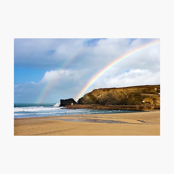 Rainbows Over Portreath Photographic Print