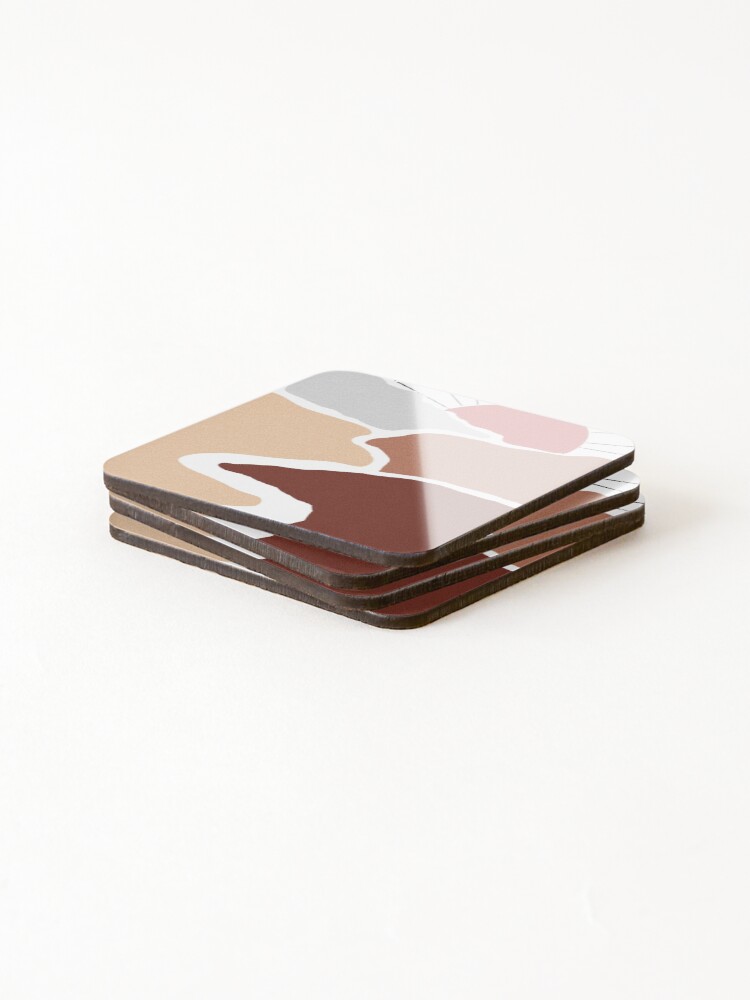 Thumbnail 4 of 5, Coasters (Set of 4), Rustic Path designed and sold by ChloeHallDesign.