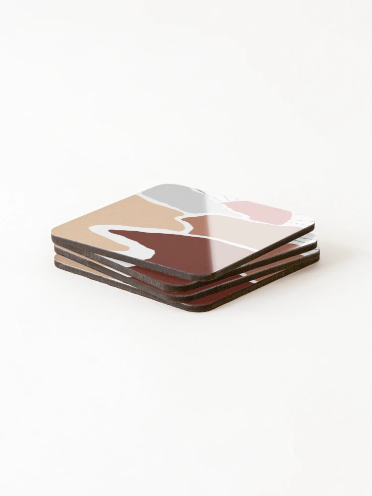Thumbnail 4 of 5, Coasters (Set of 4), Rustic Path designed and sold by ChloeHallDesign.